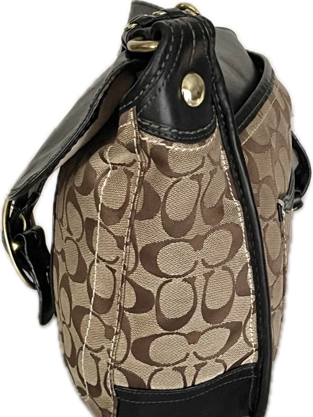 Coach Bleecker Legacy Signature Jacquard &  Leather Crossbody - Picture 6 of 15